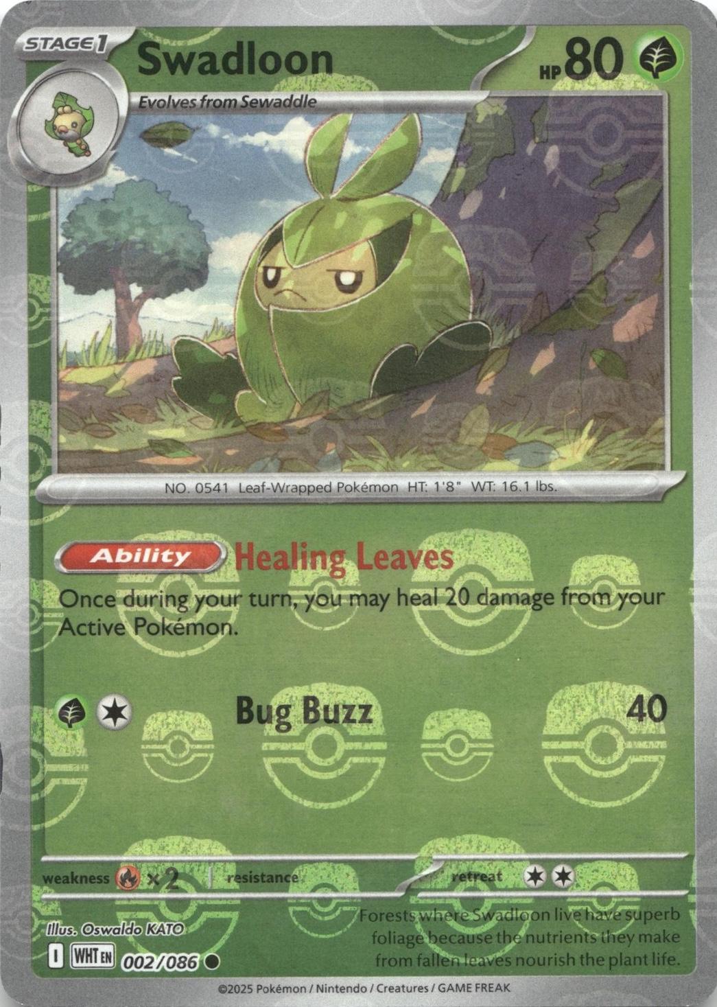 White Flare Swadloon [Master-Ball] Pokémon card